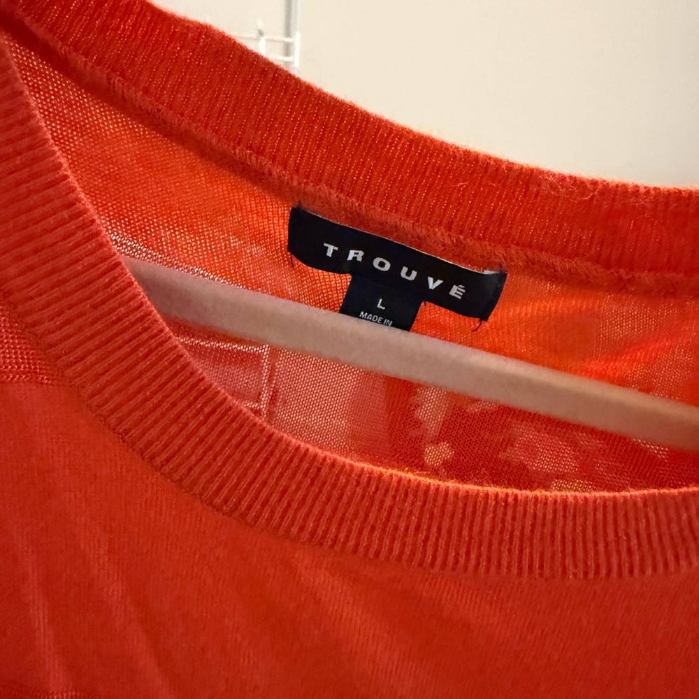 Trouve Orange Sweatshirt
